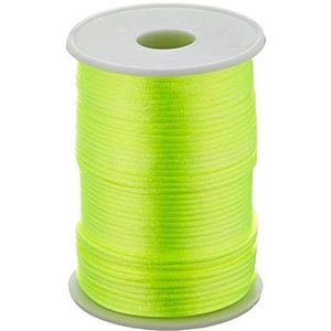 UV Floor – spoel van neondraad – decoratieve draad – premium kwaliteit – fluorescerende accessoires – feest – neongeel – 100 m ø 2 mm