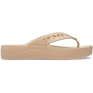 Crocs Dames Baya Platform Flip Flop, Chai, 8 UK, Chai, 41/42 EU