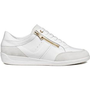 Geox D Myria B Sneakers voor dames, wit, 36 EU, wit, 36 EU