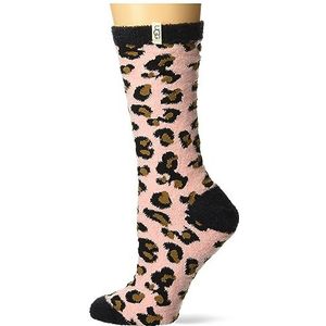 UGG Dames W Leslie Graphic Crew Sock, zachte KISS luipaard, one size UK, Soft Kiss Leopard