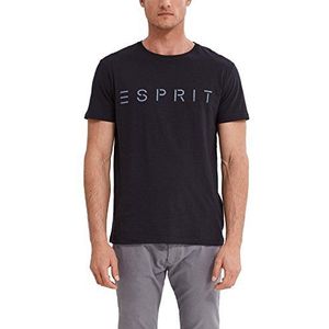 ESPRIT heren t-shirt, zwart (black 001), XL