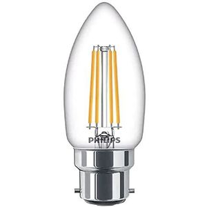 PHILIPS LED Premium Classic B35 heldere lamp met kaars [B22 kleine bajonetkap] 40 W, warm wit 2700K, niet dimbaar