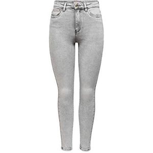 ONLY ONLMila Life HW Skinny Fit Jeans voor dames, grijs (light grey denim), 30W x 32L