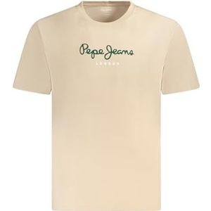 Pepe Jeans - PM508208 - T-shirt - Groen - 100% Duurzaam Katoen, Korte Mouwen, Normale Pasvorm