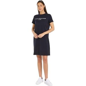 Tommy Hilfiger Vrouwen RLX Corp Logo T-shirt DRS S T-Shirt Jurken, woestijn hemel, S