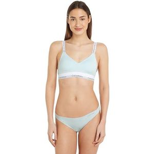 Calvin Klein Dames Lght gevoerde bralette (Gem), Island Reef, XL, Eiland Reef, XL