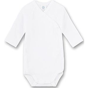 Sanetta 302300 - wikkelbody met lange mouwen, Basic Collection, Organic Cotton wit (meer kleuren)