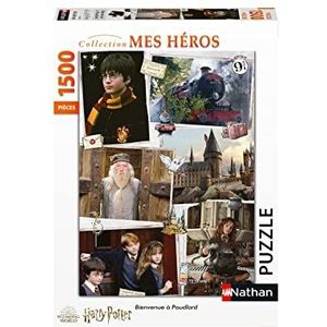 Nathan 87807 puzzel 1500 stukjes - welkom bij Hogwarts - Harry Potter - volwassenen en kinderen vanaf 14 jaar - hoogwaardige puzzel - collectie Mijn Helden - 87807