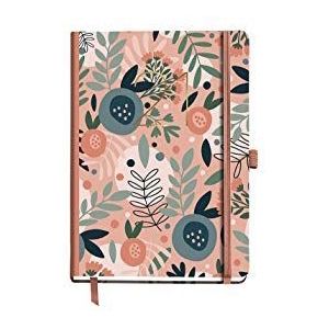 MIQUELRIUS - afsprakenplanner 2021 Pink Forest - Spaans, dagweergave, afmeting 122 x 168 mm, papier 70 g, vaste omslag van karton, roze bloemen
