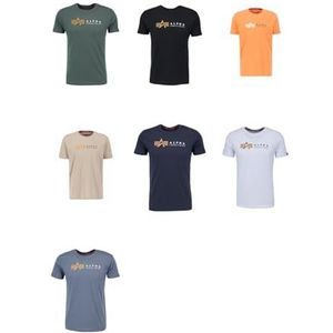 Alpha Industries - Alpha Label T - T-shirt - Zwart - Katoen