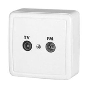 Antennevoet voor tv-FM, compact ontwerp, eenvoudige installatie, signaalversterking, ideaal voor verbeterde audiovisuele ontvangst.