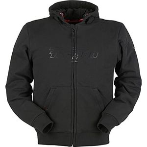 Furygan Heren Luxio Evo-Motorbike Hoodie-Motorrijden Hooded Sweatshirt-Casual Urban Style-D3O Bescherming-Slijtvast-Comfort & Bescherming, Zwart, XL