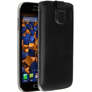 Mumbi REAL lederen hoes voor Samsung Galaxy Grand Neo Plus Bag Leather Case (plaat met retraite functie uittrekken)