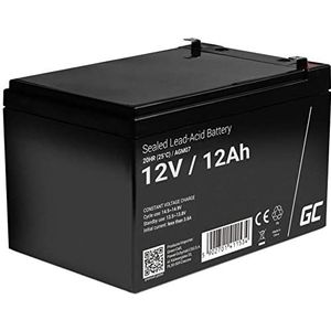 Green Cell 12V 12Ah (6.3mm) 12000mAh VRLA AGM accu