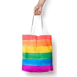 Belum Tote Bag van 100% biologisch katoen, 300 g, afmetingen: 36 x 42 cm, model: Pride | Tote Bag LGTBIQ+, Pride 117, 36 x 42 cm