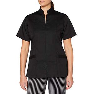 MISEMIYA - Dames werkshirt KORTE MOUW RITS - Ref.829 - XXL, Zwart