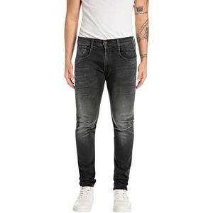 Replay Anbass Hyperflex Dust Herenjeans, slimfit, 098 Black, 31W x 36L