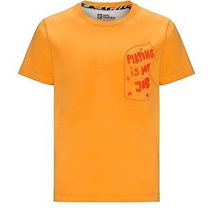 Jack Wolfskin Villi T-Shirt Oranje Pop 140, Oranje Pop, 140