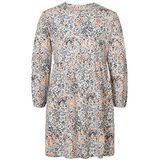 Noppies Kids Meisjesjurk Parsons lange mouwen all-over print kinderjurk, Almost Apricot-N030, 116, Bijna abrikoos - N030, 116 cm