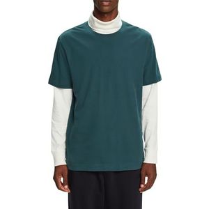 ESPRIT T-shirt voor heren, 305/Emerald green., S