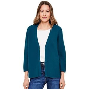 Cecil Gebreid damesvest, teal blue, XS