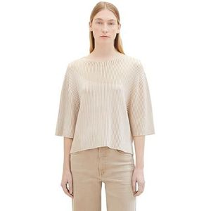 TOM TAILOR Damestrui, 34929 - Offwhite Beige Jacquard, XL