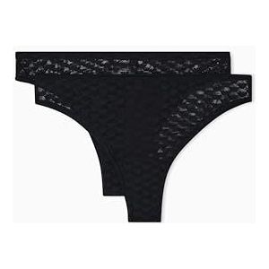 Emporio Armani - All Over Eagle Mesh - Brazilian Slipje - 2 Eenheden