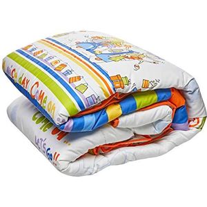 JVR Shopping Dekbed, katoen/polyester, blauw, eenpersoonsbed, 260 x 180 x 4 cm