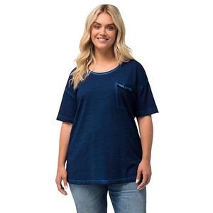 Shirt - Effen - Jersey - Ronde Hals - Kwartmouw - Lange Pasvorm