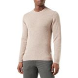 Casual Friday - CF Karl - Gebreide Trui - Donkerbeige - Lange Mouw