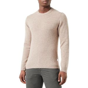 Casual Friday - CF Karl - Gebreide Trui - Donkerbeige - Lange Mouw