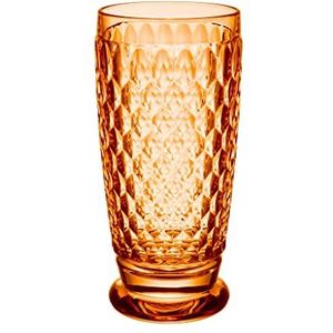 Villeroy & Boch – Boston Apricot longdrinkglas, kristalglas gekleurd oranje, inhoud 300ml