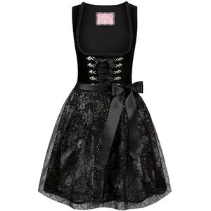 Wiesnwuid Dirndl Loredana, zwart, 42