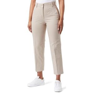 Tommy Hilfiger Slim Straight Co Chino voor dames, Beige, 60