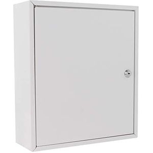 Rottner MK1 medicijnkastje plaatstaal wit sticker cilinderslot 2 sleutels 1 plank incl. bevestigingsmateriaal