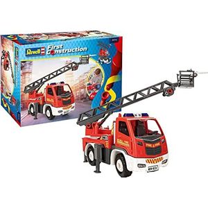 Revell 00914 Eerste Draaitafel Ladder Brandweerwagen, Rood
