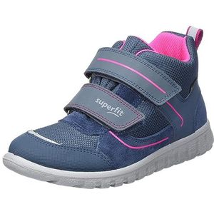 Superfit Sport7 Mini Sneakers voor meisjes, Blauw Roze 8010, 26 EU Schmal