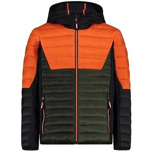 CMP - Softshelljas voor kinderen en nylon jas met vaste capuchon, oranje, 152