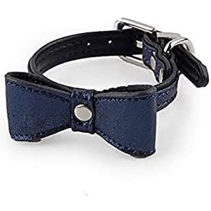 ALL FOR PAWS AFP3536 vliegenhalsband voor honden Glamour Dog XS, Night Blue en Dark Blue glanzend