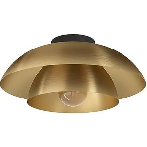 EGLO Plafondlamp Cenciara, elegante woonkamerlamp, plafond lamp van metaal in messing, plafondverlichting voor woonkamer en slaapkamer, E27 fitting, Ø 40 cm