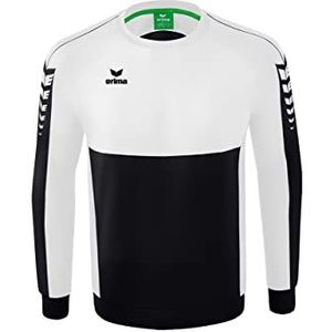 Erima uniseks-volwassene Casual Six Wings sweatshirt (1072210), zwart/wit, M