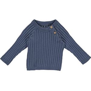 Müsli by Green Cotton Knit Rib Sweater Baby Pullover Jongens, Indigo, 74