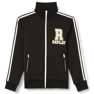 Replay Sweatjack voor heren, 098 Black, M