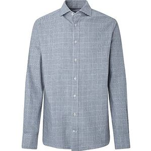 Hackett London Heren Glen Check Flannel Shirt, Grijs/CHRCL, XS