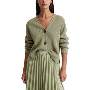 Marc O'Polo - Gebreid Damesjack - Effen - Katoen - Relaxed Fit