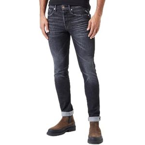 Replay Heren Jeans Willbi Regular Fit, Black Delavè 099-1 (zwart), 27W / 30L, Black Delavè 099-1, 27W x 30L