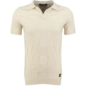 Key Largo - HARBOR - Poloshirt - Sand - Jersey, Kwartmouw, Normale Pasvorm