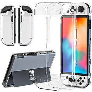 Opgewaardeerde Switch OLED Clear Case, Switch OLED beschermhoes, Switch OLED Hard Case - Switch OLED-accessoires