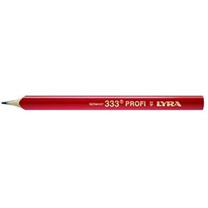 Lyra L4332111, LYRA timmermannstift 333® ovaal 24cm lang, potlood in professionele uitvoering, ideaal voor markeringen op hout, 12 stuks - geslepen