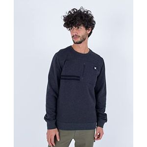 Hurley Block Party Crew Fleece Sweatshirt Heren